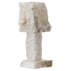 Catalonian Rough Hewn Alabaster Table Lamp, Late 20th C