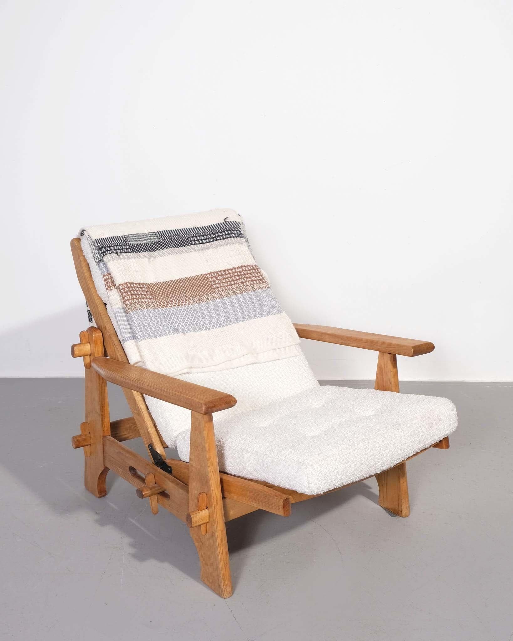 Contemporary Catarina Riccabona, Handwoven Alpaca Throw 'Black and White Stripes' For Sale