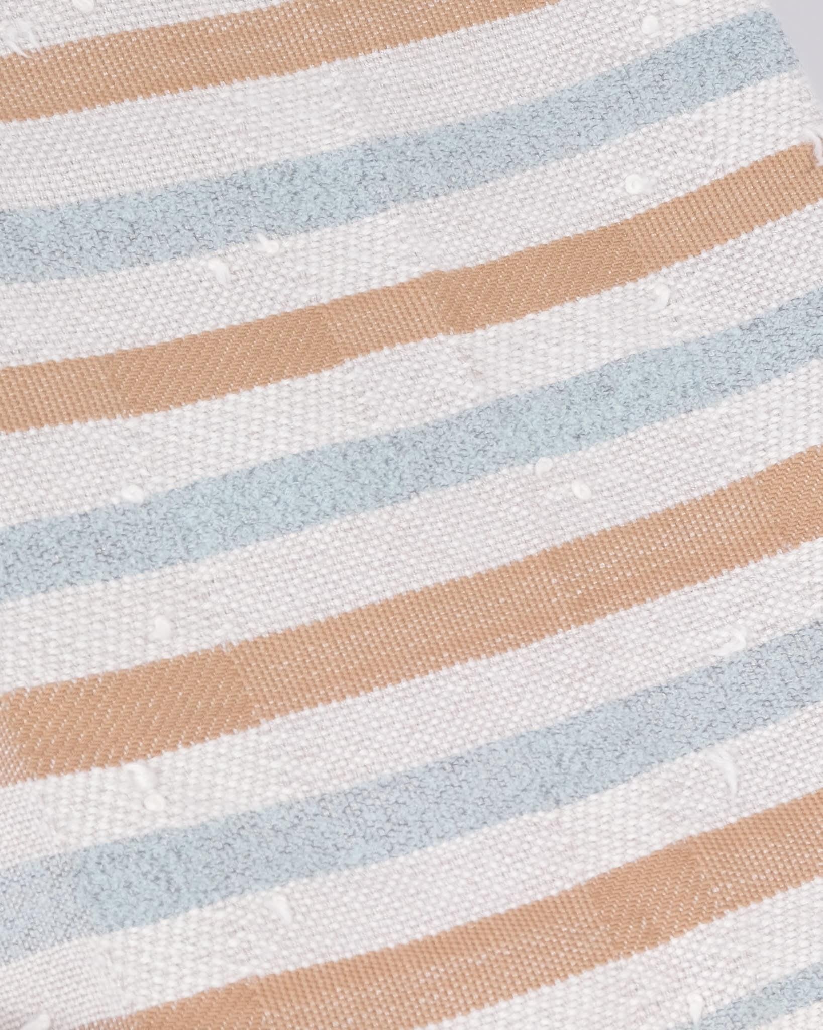 Catarina Riccabona, Handwoven Linen Throw 'Stripes Pale Green & Rust' In Excellent Condition For Sale In London, GB