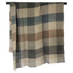 Catarina Riccabona, Handwoven throw 'Burgundy Red & Caramel Brown'