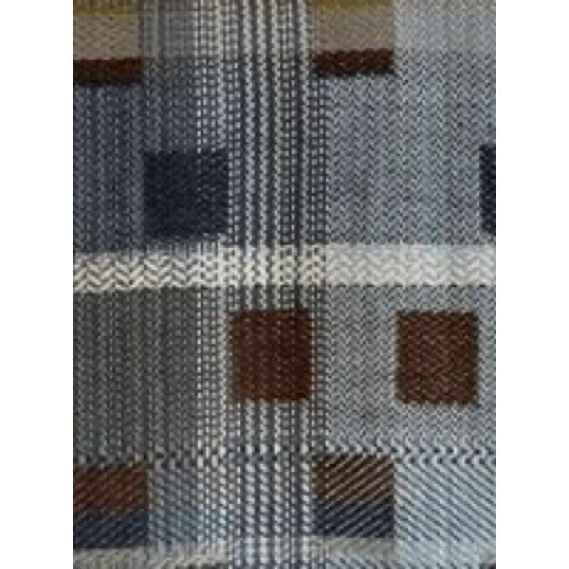 Contemporary Catarina Riccabona, Mustard,  Navy, Chestnut Hand-woven Wall Hanging For Sale