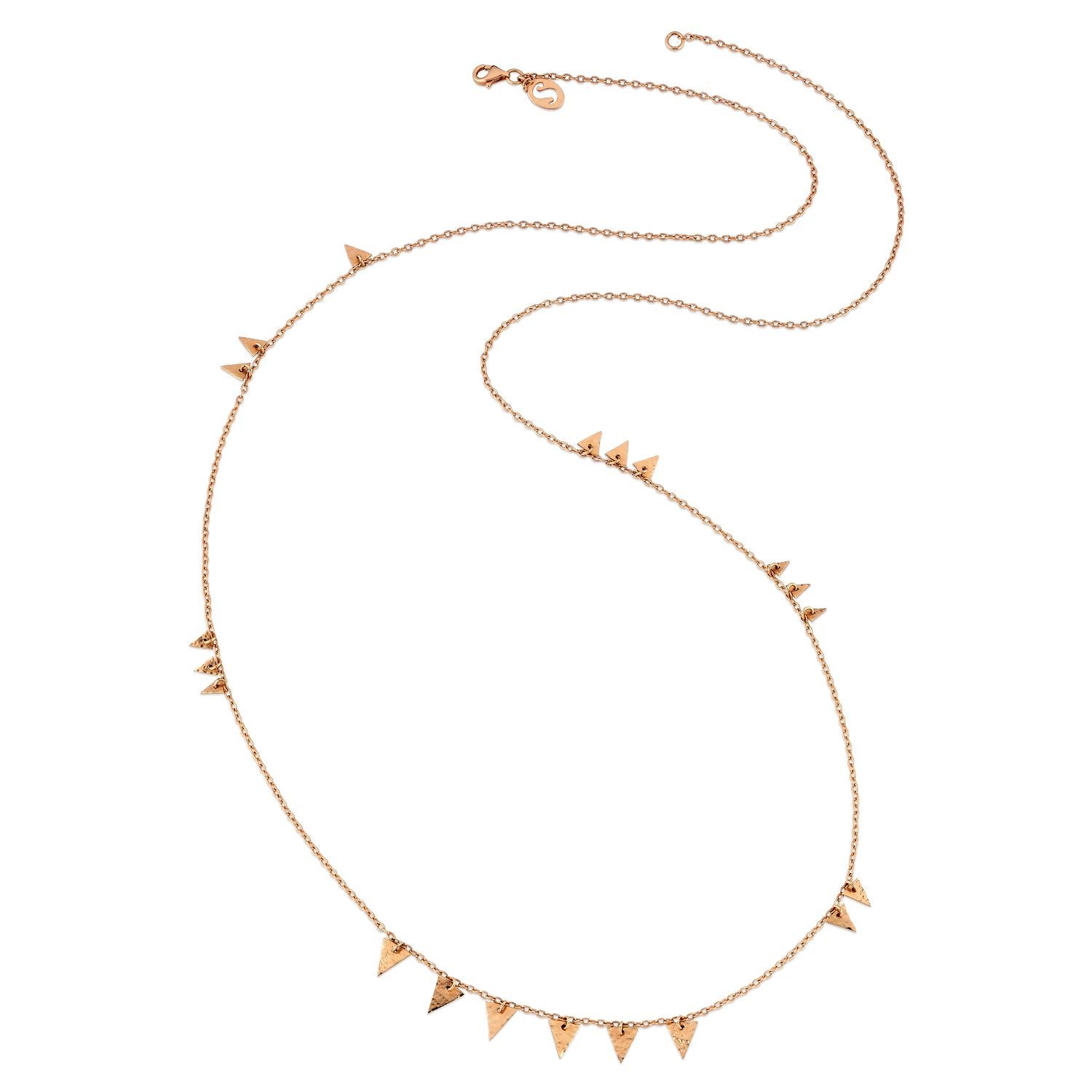 Catch you seed long necklace in 14k rose gold by Selda Jewellery

Additional Information:-
Collection: Dragon lady collection
14K Rose gold
0,07CT White Diamond
Chain length 55cm