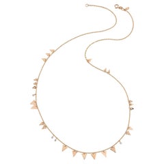 Long collier Catch You Seed en or rose 14 carats