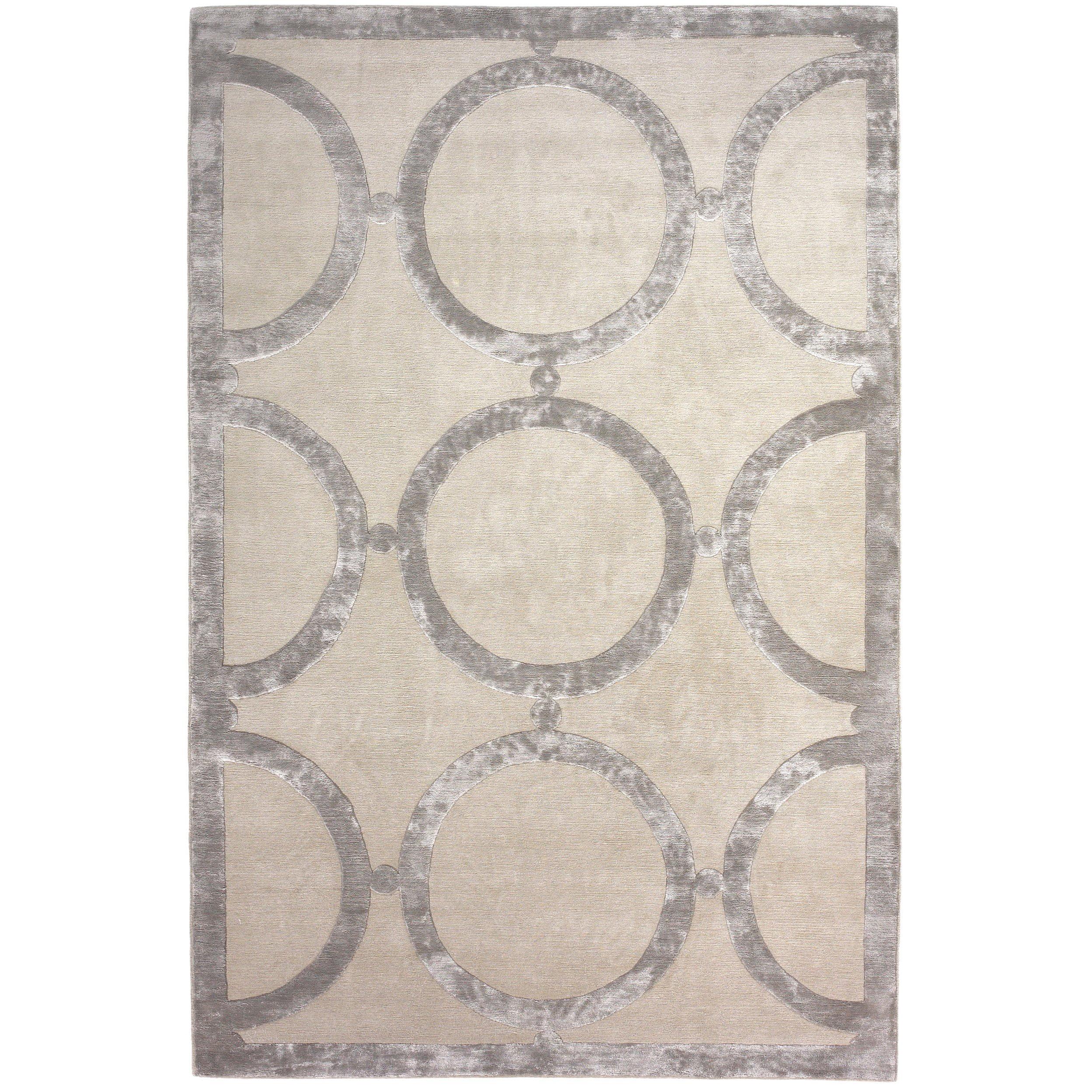 Catella Hand-Knotted 10x8 Rug in Wool and Silk by Emily Todhunter