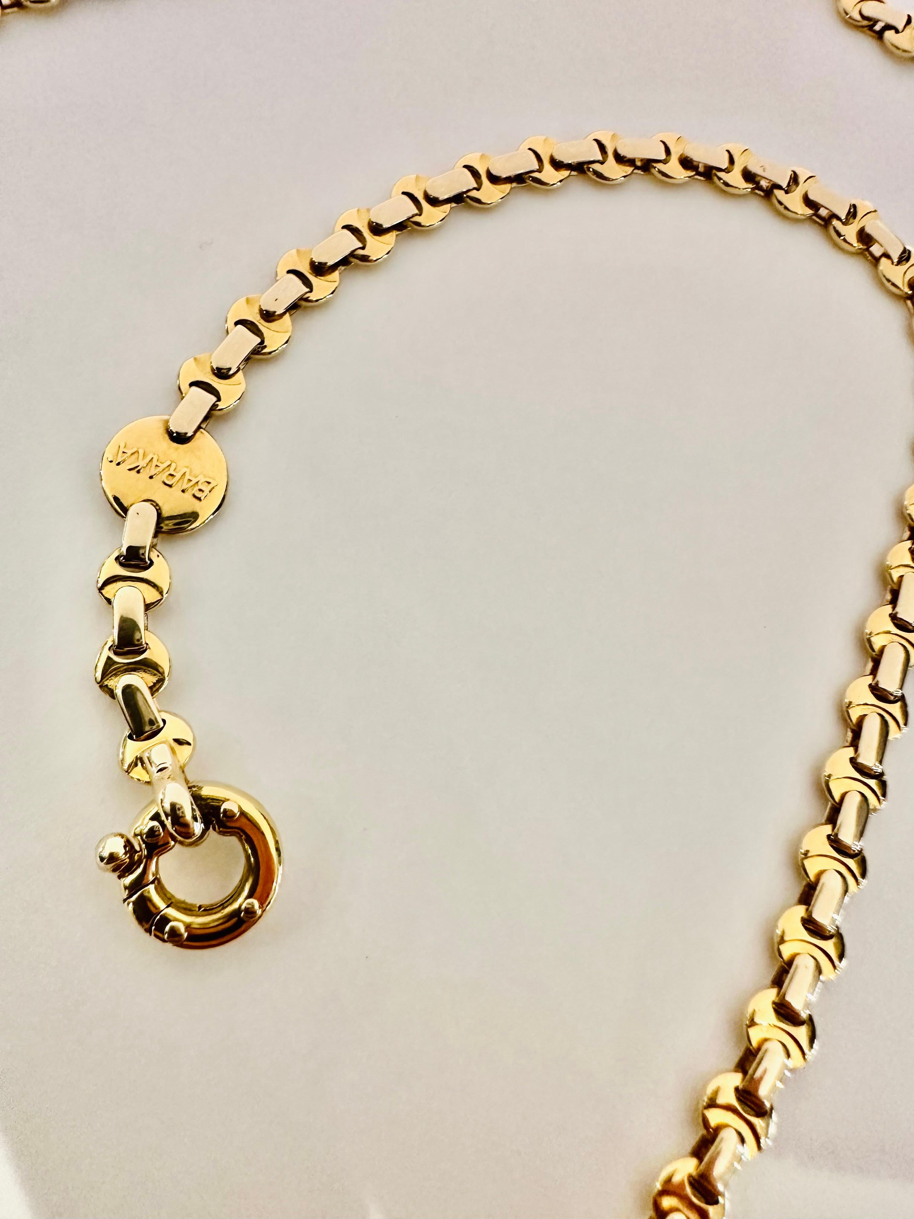 18kt Gelb- und Weißgold Baraka Kette - Potenza im Zustand „Neu“ im Angebot in Guidizzolo, IT
