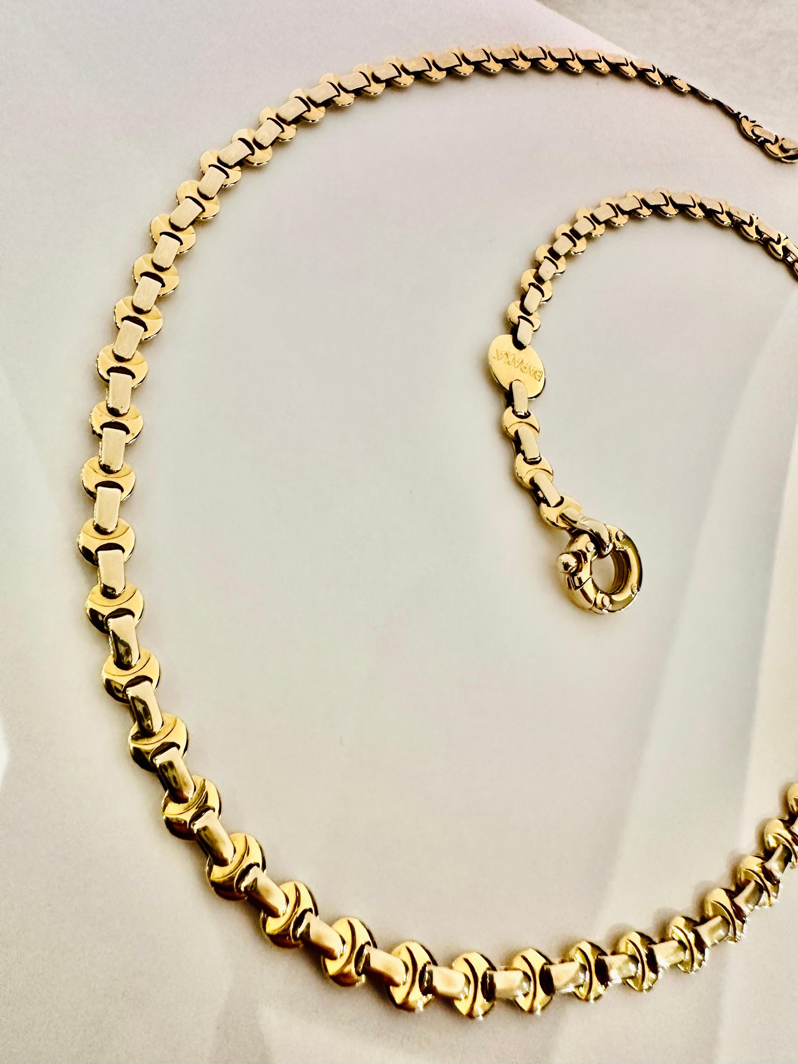 18kt Gelb- und Weißgold Baraka Kette - Potenza Herren im Angebot
