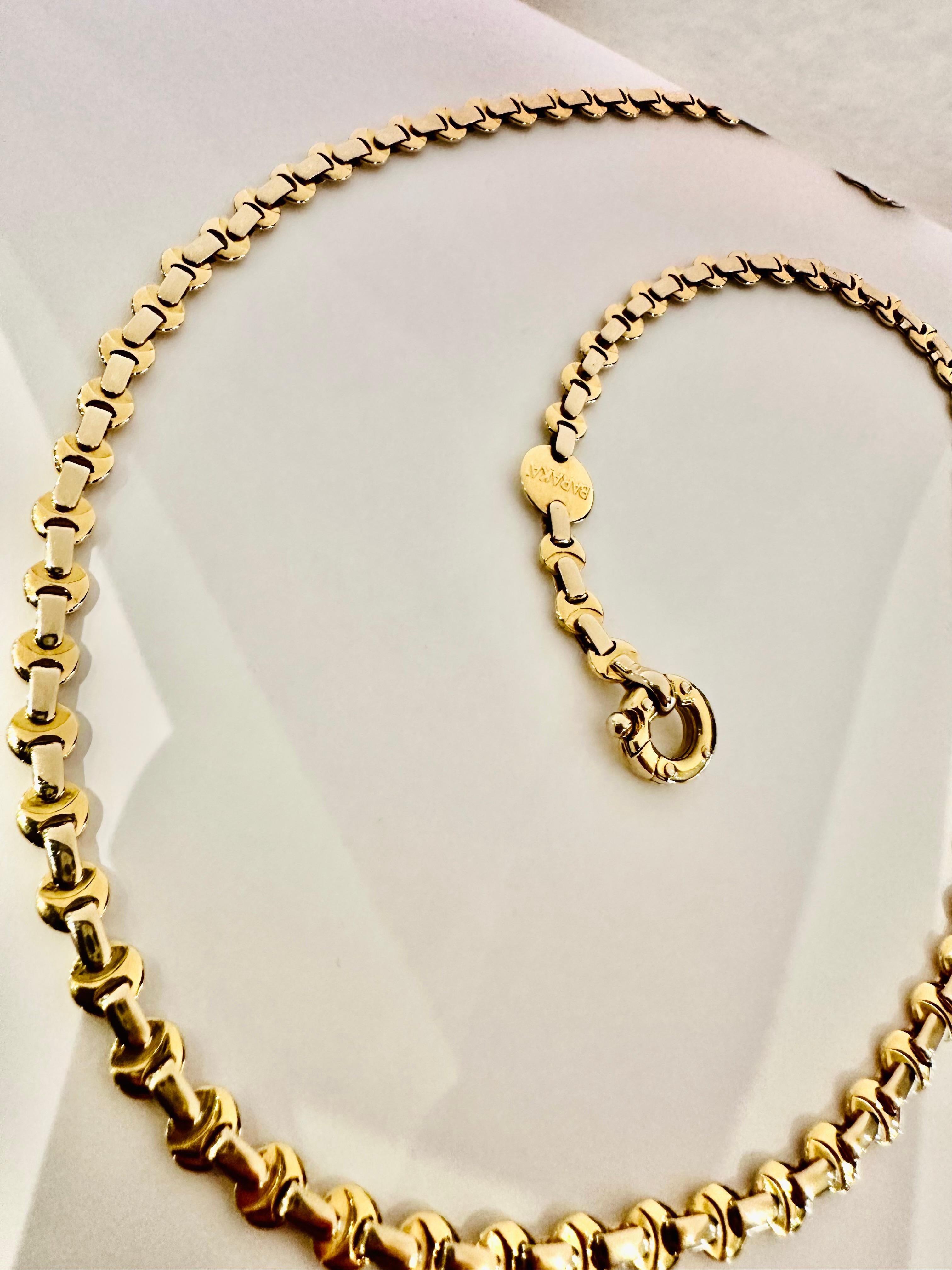 18kt Gelb- und Weißgold Baraka Kette - Potenza im Angebot 1