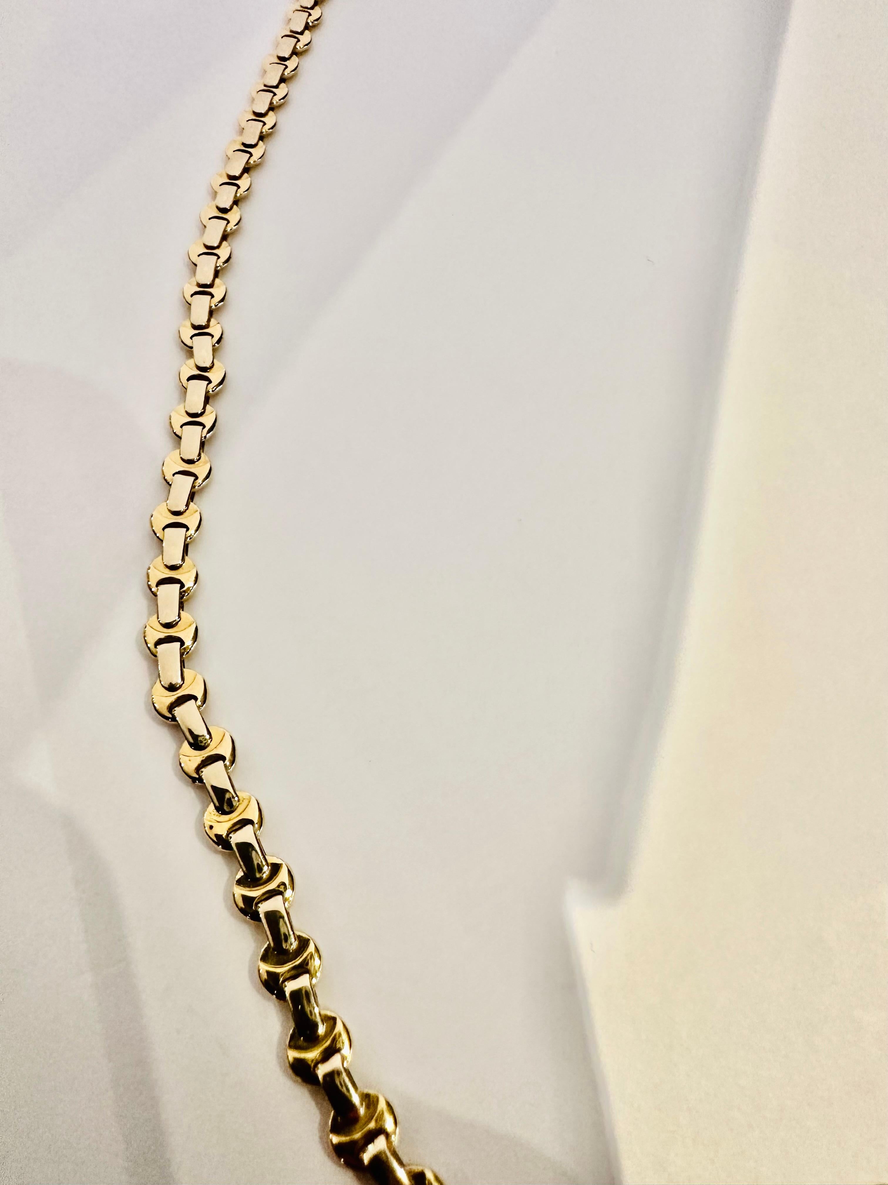 18kt Gelb- und Weißgold Baraka Kette - Potenza im Angebot 2