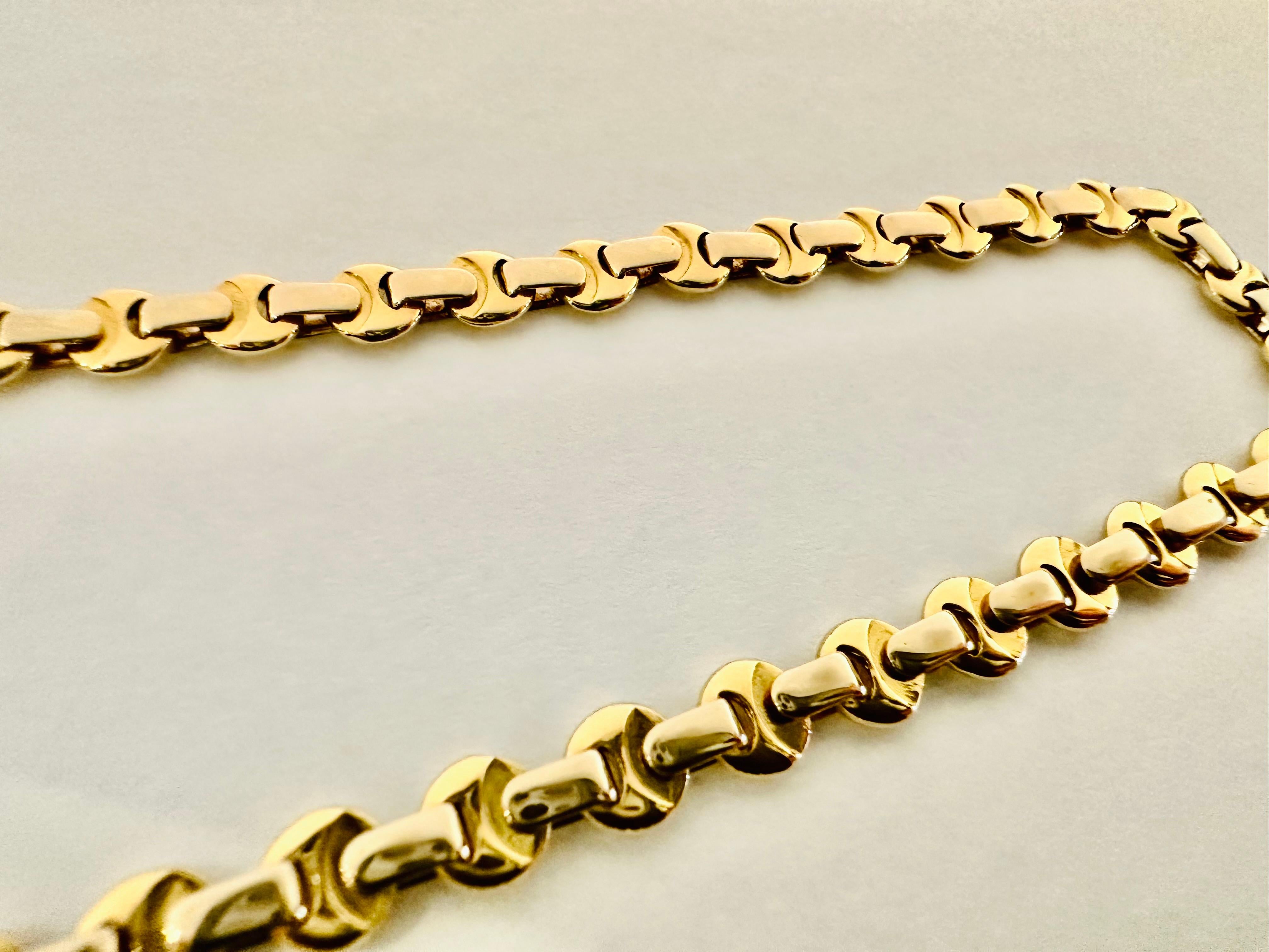18kt Gelb- und Weißgold Baraka Kette - Potenza im Angebot 3