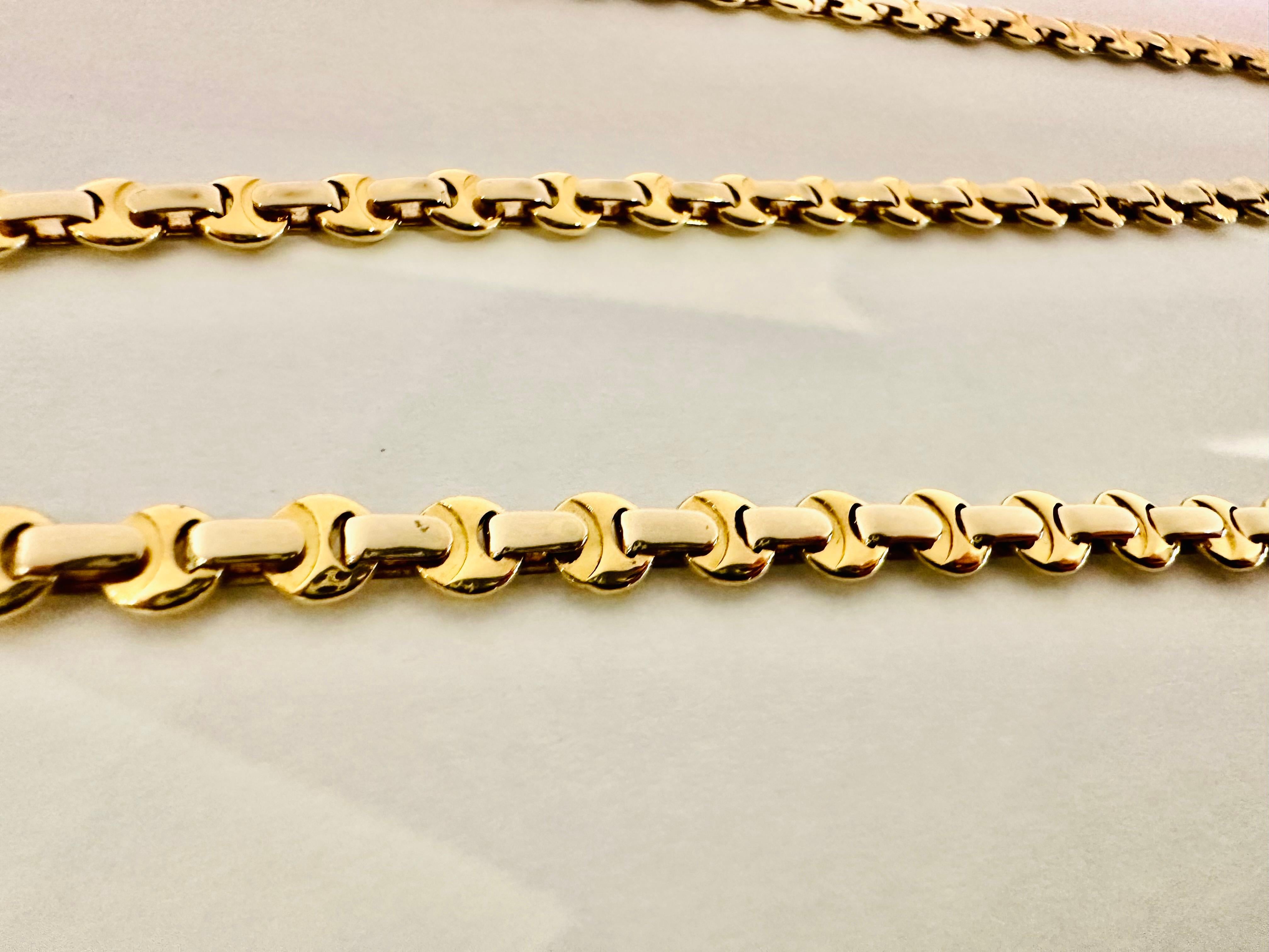 18kt Gelb- und Weißgold Baraka Kette - Potenza im Angebot 4