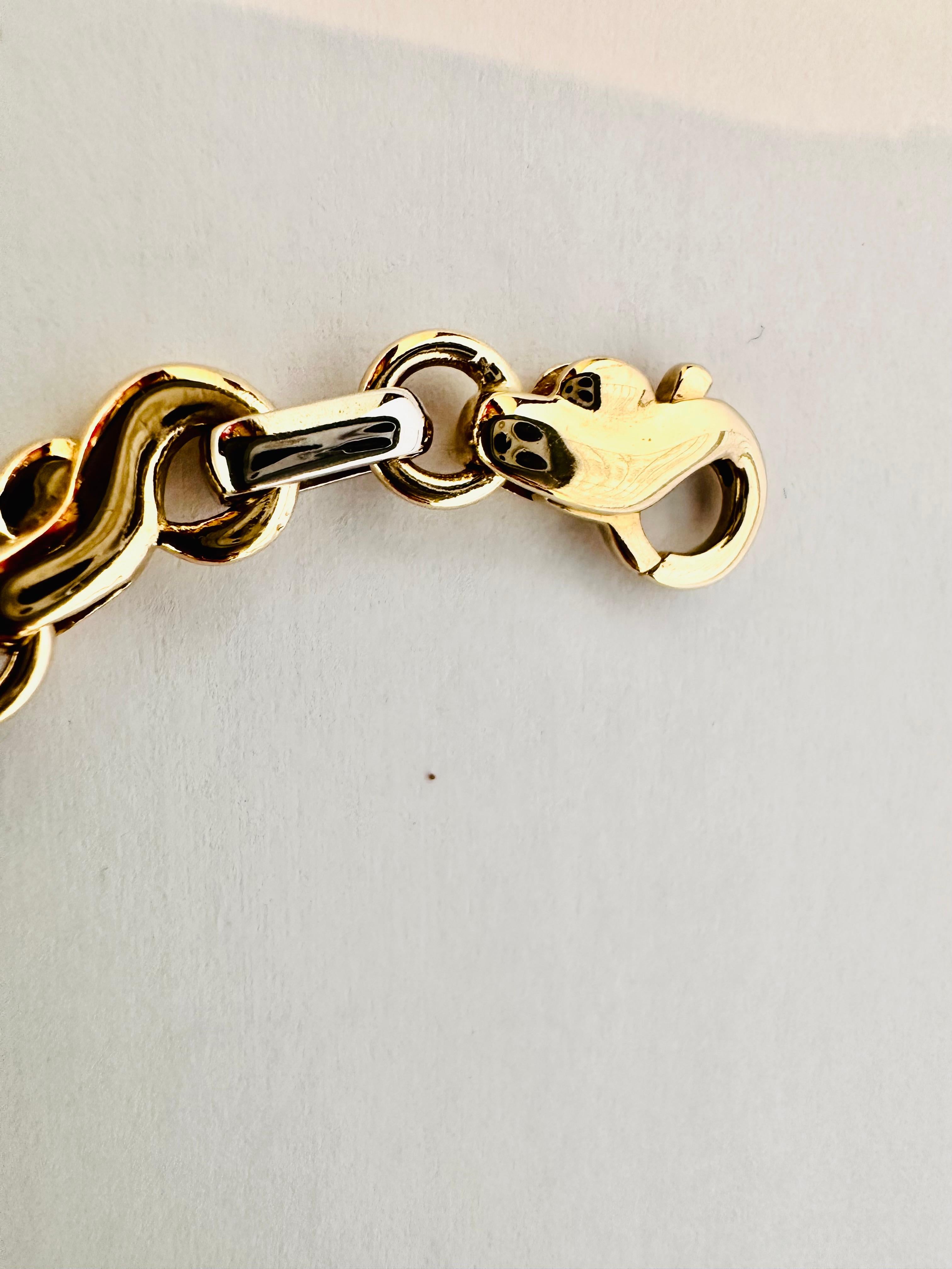 Catena in Oro Giallo e Bianco 18kt – Prestigio e Carisma in Ogni Dettaglio in vendita 2