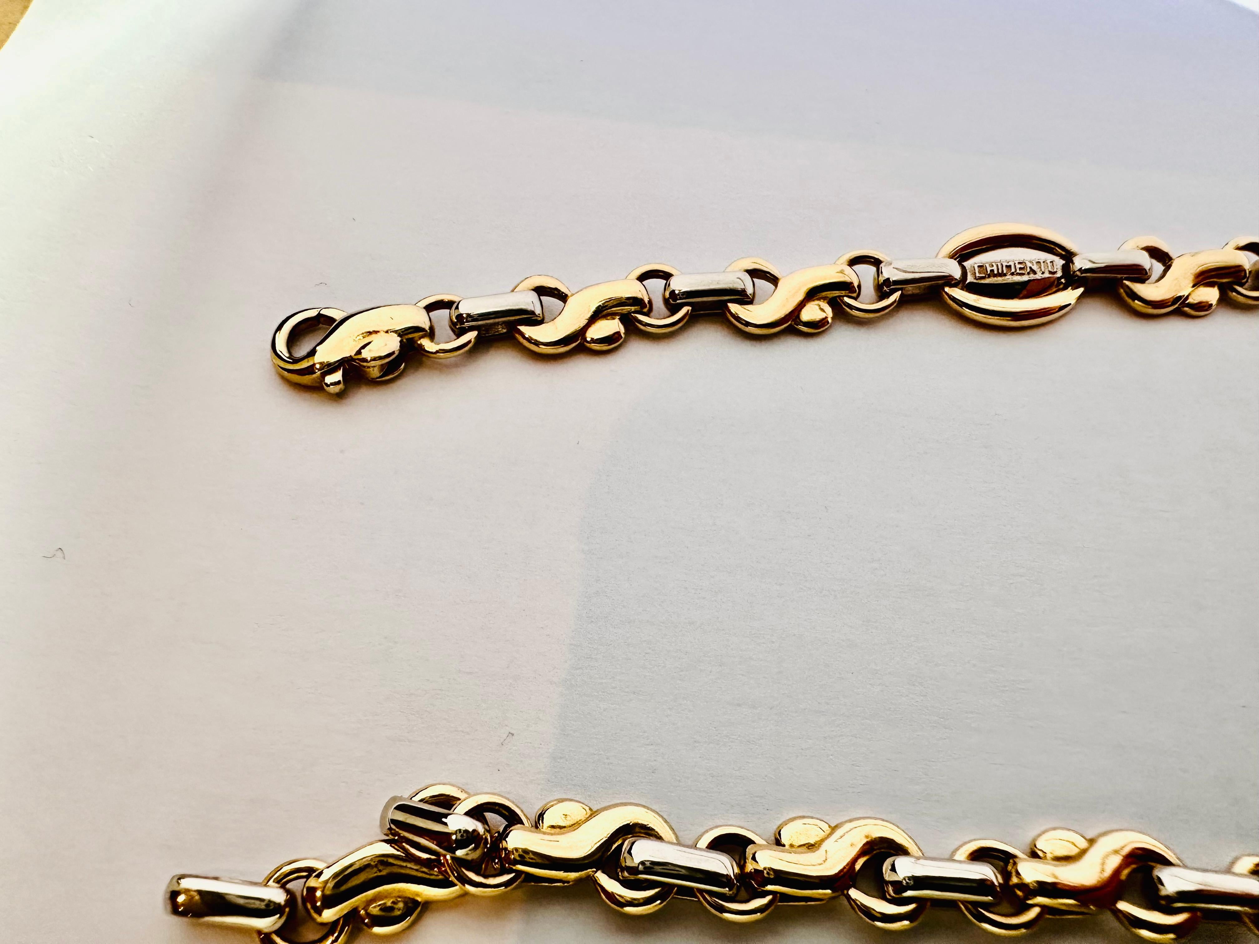 Catena in Oro Giallo e Bianco 18kt – Prestigio e Carisma in Ogni Dettaglio in vendita 3