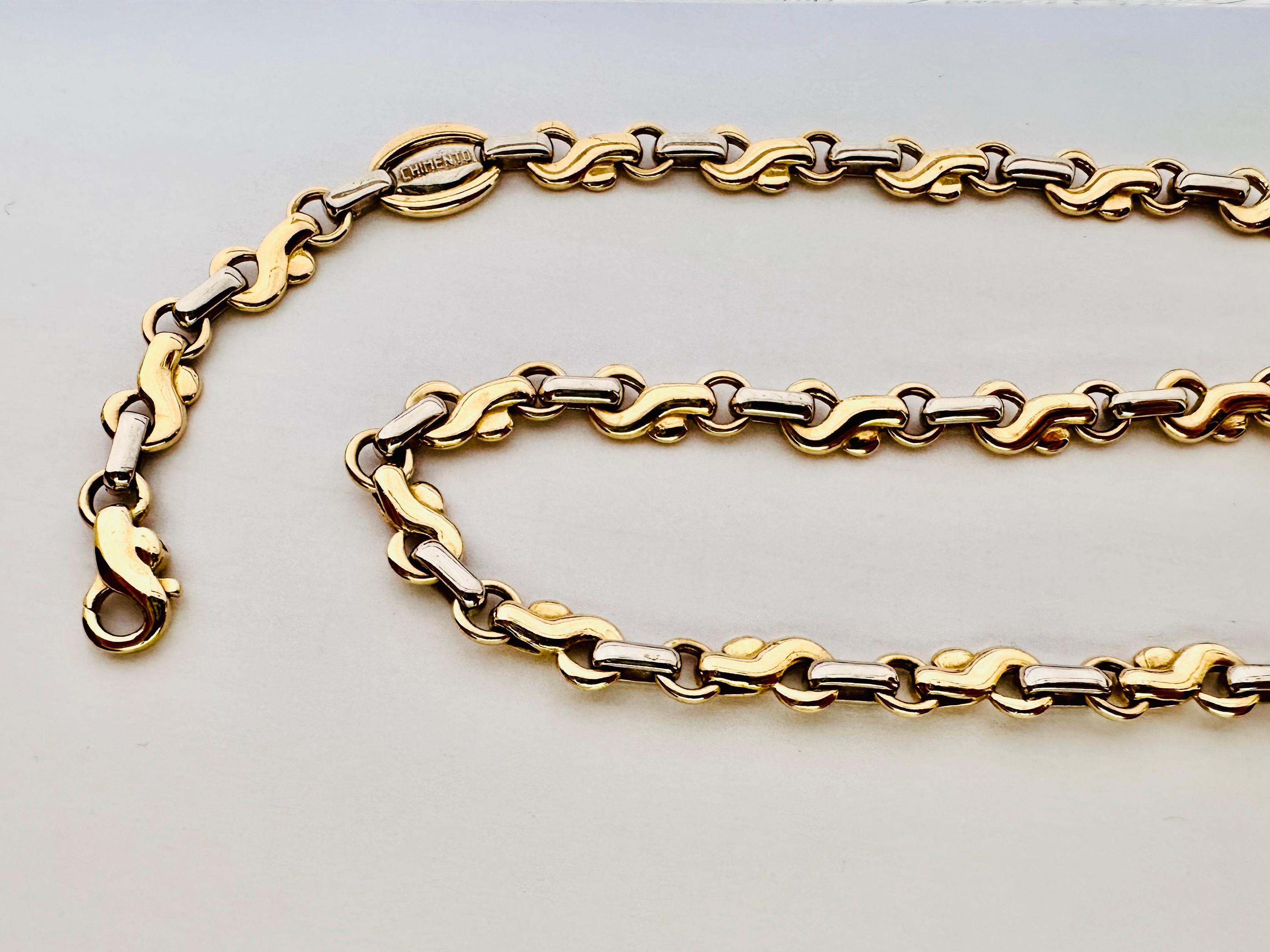 Catena in Oro Giallo e Bianco 18kt – Prestigio e Carisma in Ogni Dettaglio in vendita 4