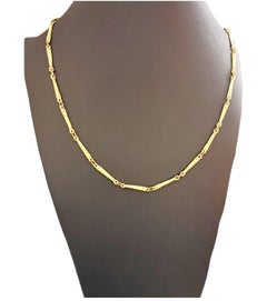 Catena Sacchi in Oro Giallo Satinato 18k Collezione "Steps"