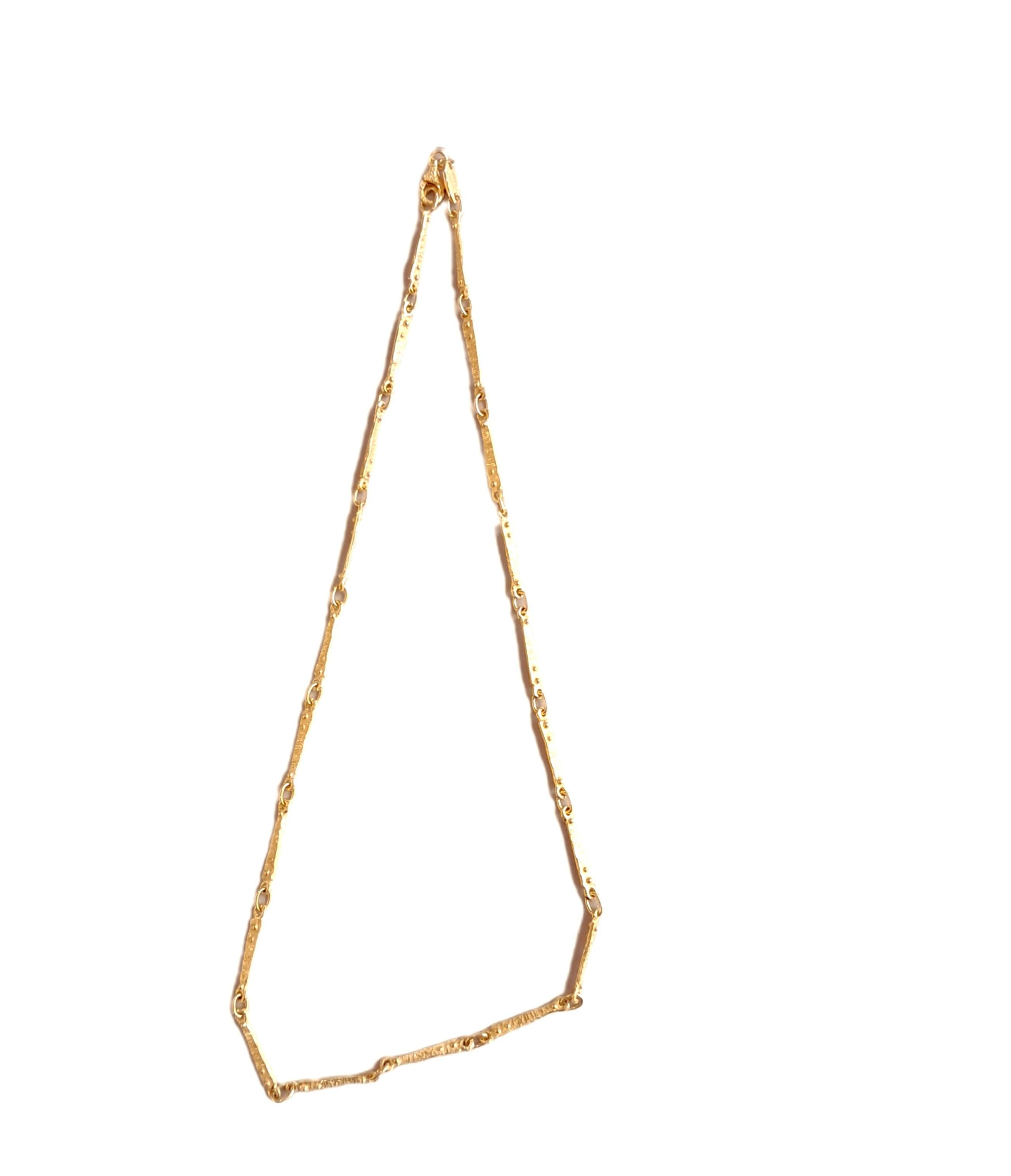 Catena Sacchi in Oro Giallo Satinato 18k Collezione 