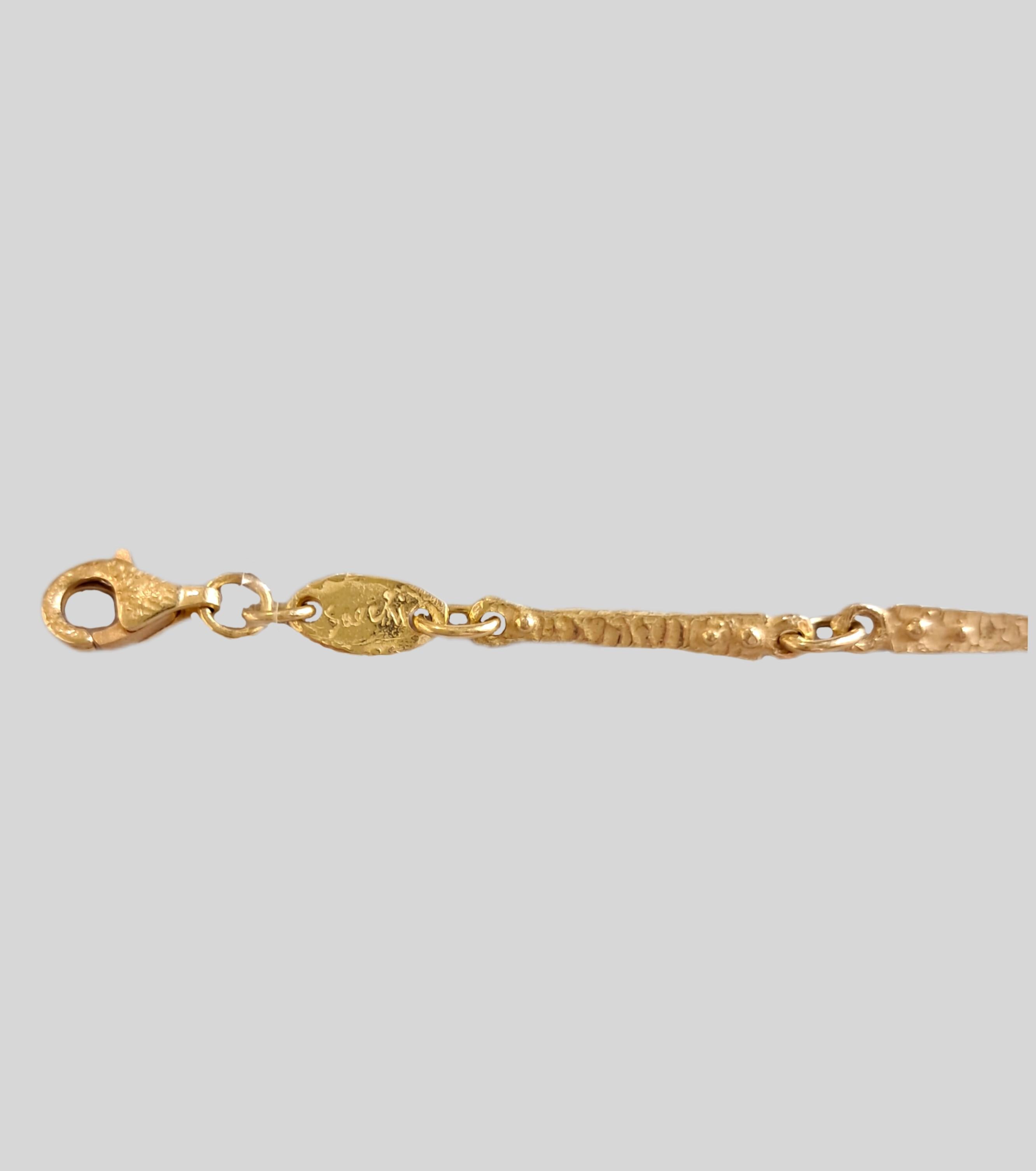 Catena Sacchi in Oro Giallo Satinato 18k Collezione 