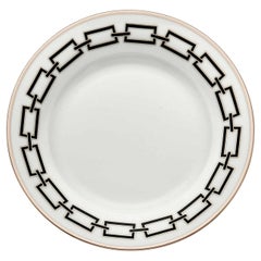 Set di 6 piatti da dessert Catene Nero di Gio Ponti