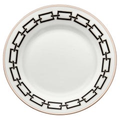 Catene Nero Set of 6 Dinner Plates by Gio Ponti