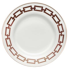 Set di 6 piatti Catene Scarlatto di Gio Ponti