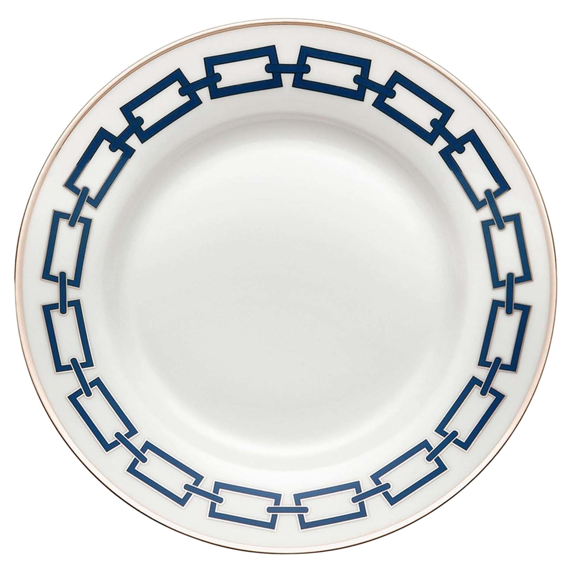 Catene Zaffiro Set of 6 Dinner Plates by Gio Ponti 