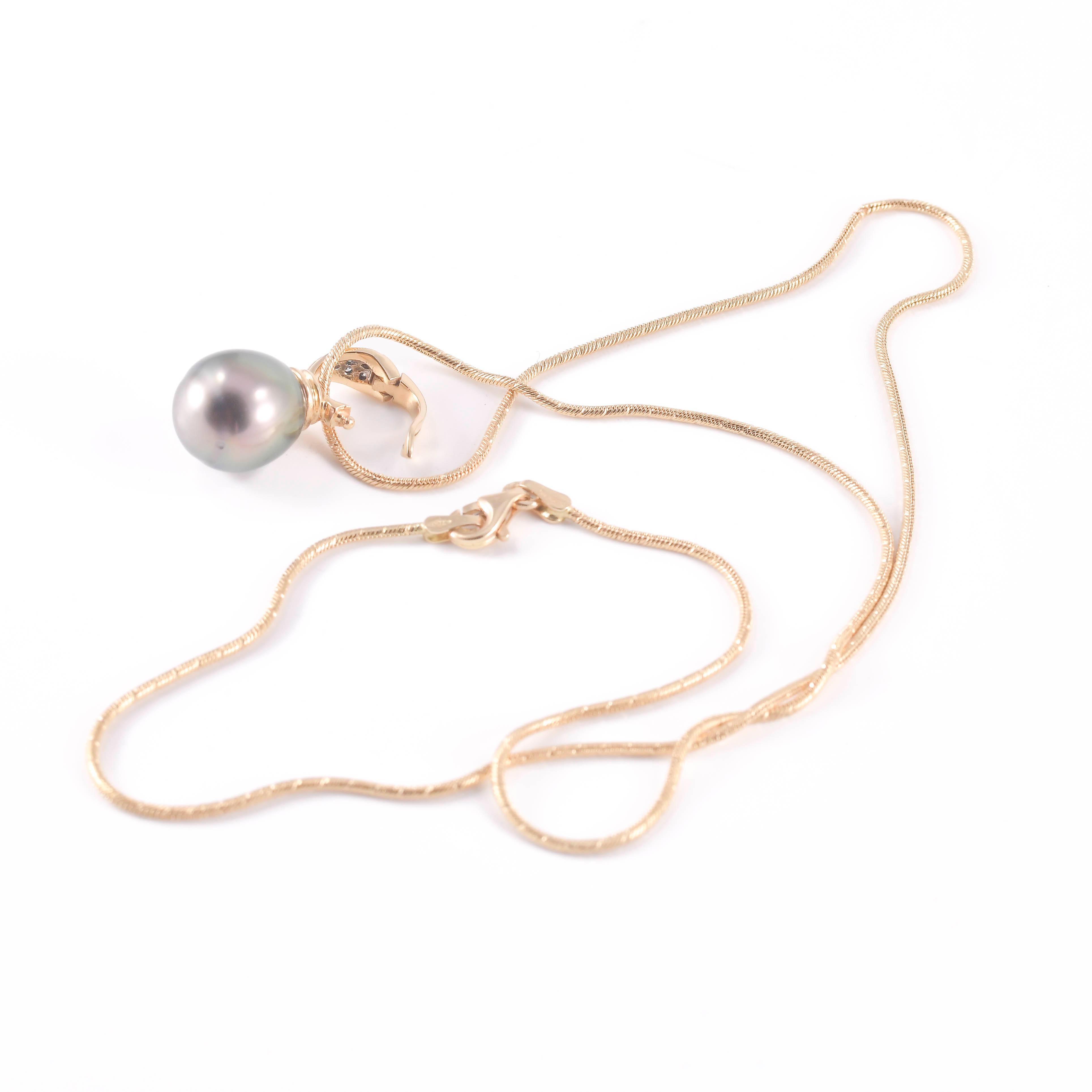 Moderne Collier de perles de Tahiti en vente