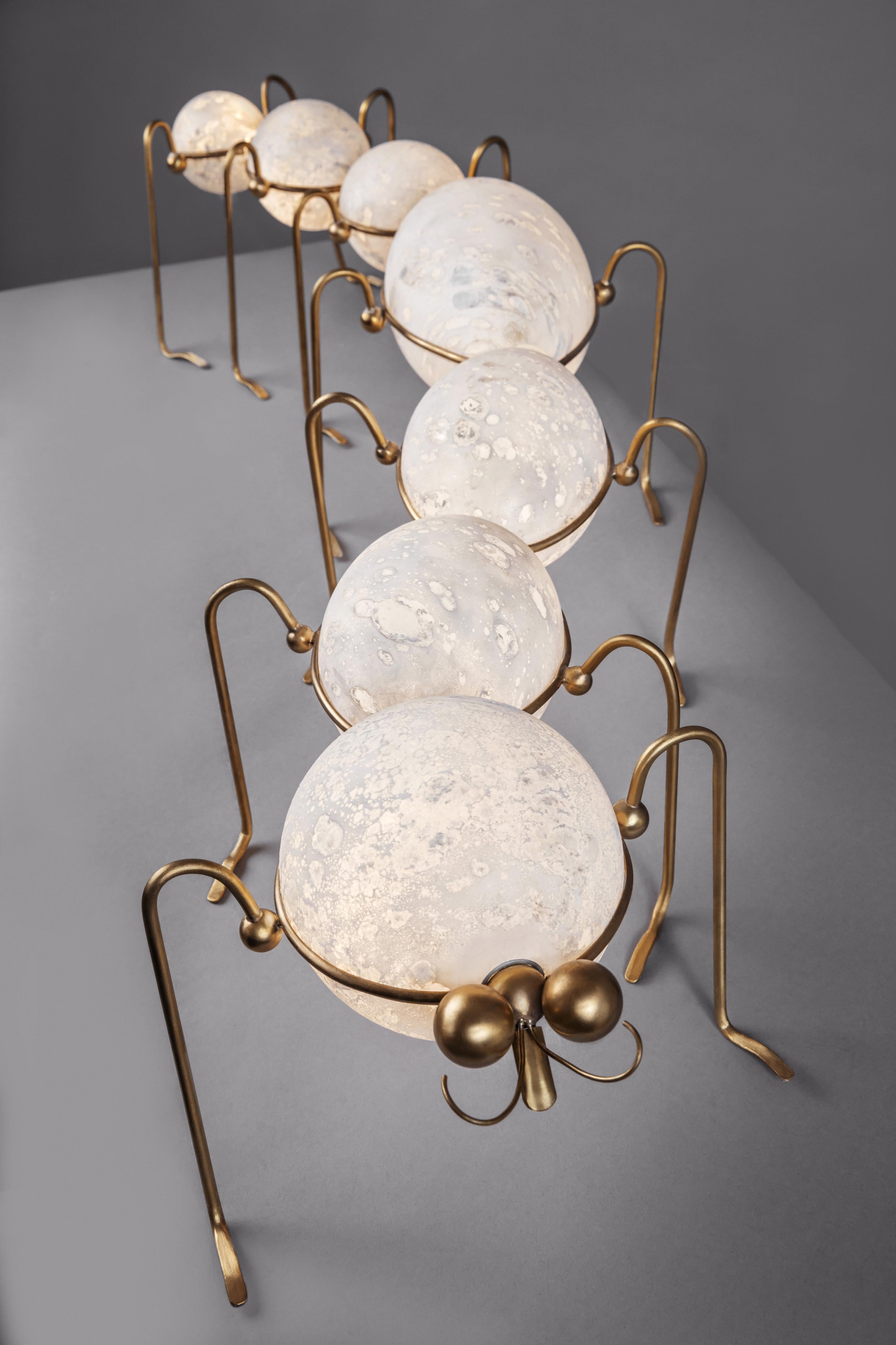 Caterpillar, Floor Lamp Sculpture, Vincent Darré and Ludovic Clément d’Armont For Sale 2