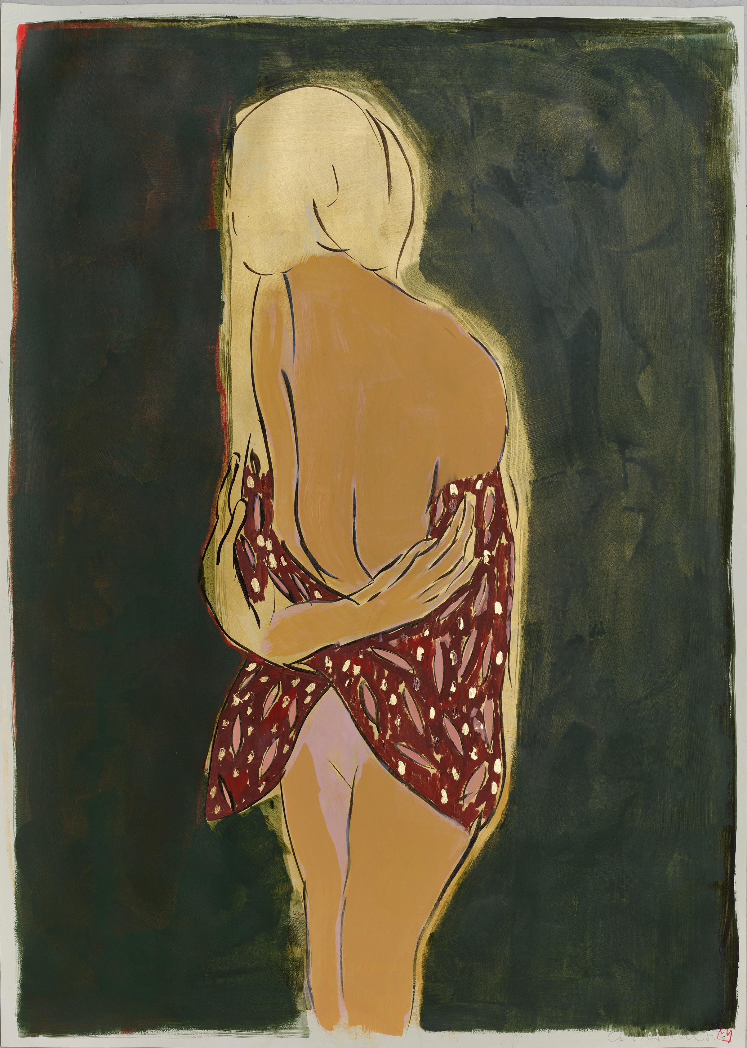 Cathalijn Wouters Abstract Painting - Woman Bathing