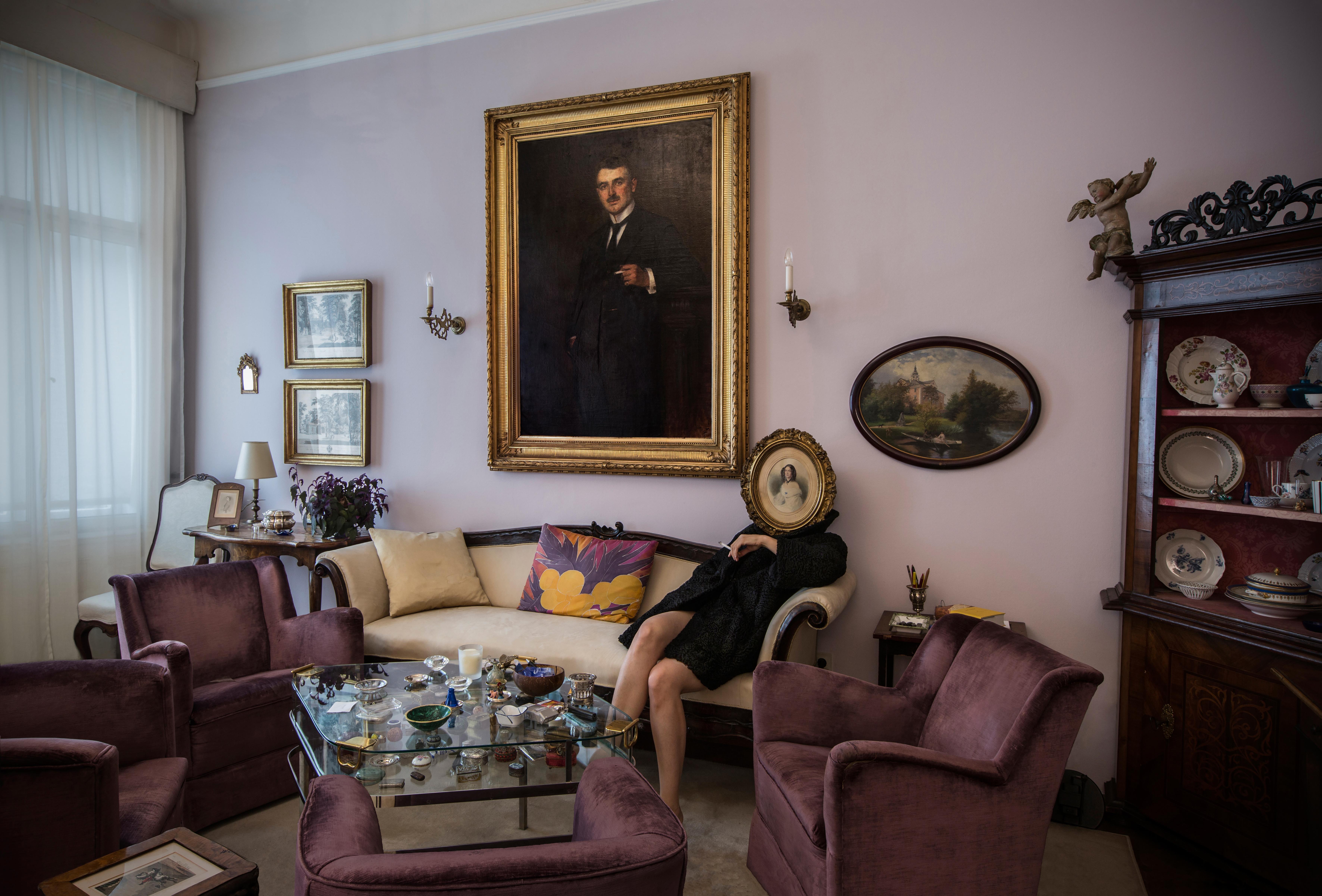 Catharina BOND Portrait Photograph - Rooms of Requirement (Purple) - 21st Century Color Contemporary Photography