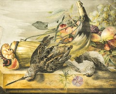 Still Life with Bird and Horn Romantic - Classic - Netherlands - Dutch -