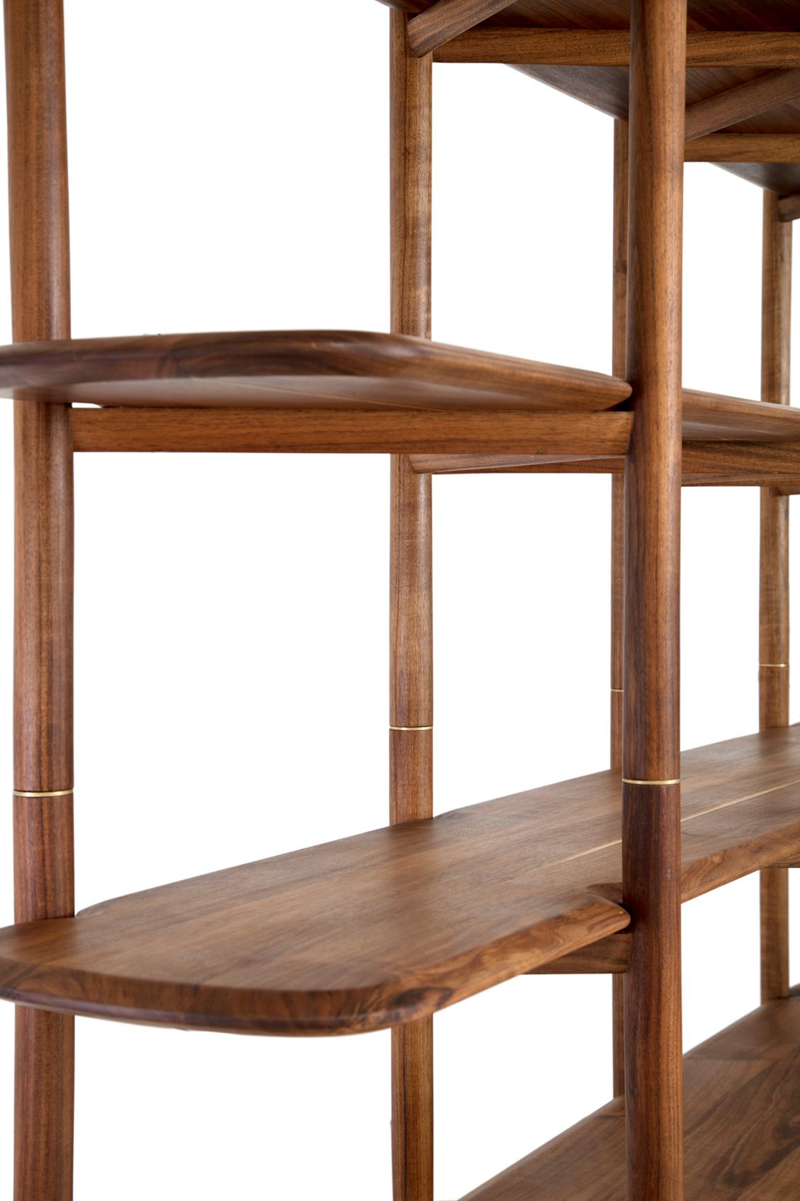 Mid-Century Modern Cathedral Bookcase