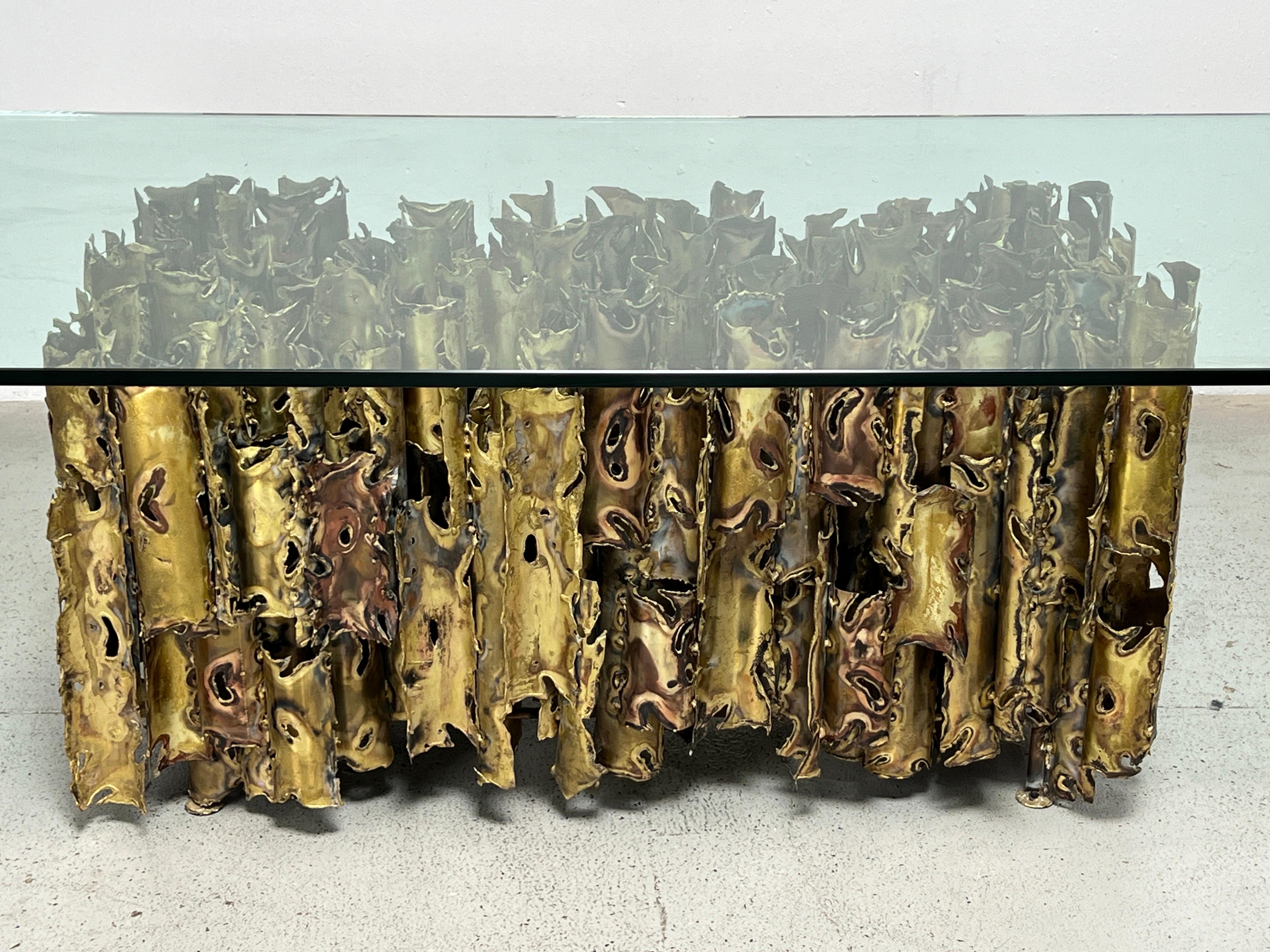 Brass Cathedral Dining Table by Silas Seandel  For Sale
