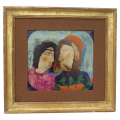 Catherine Senitt-Harbison Figural Oil Painting on Canvas, 1960-1970