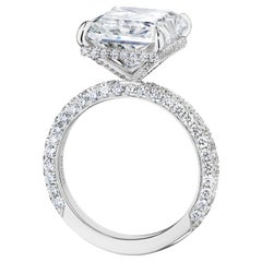 Bague de fiançailles "Catherine" certifiée GIA 6,00 carats D SI1 Radiant Diamond