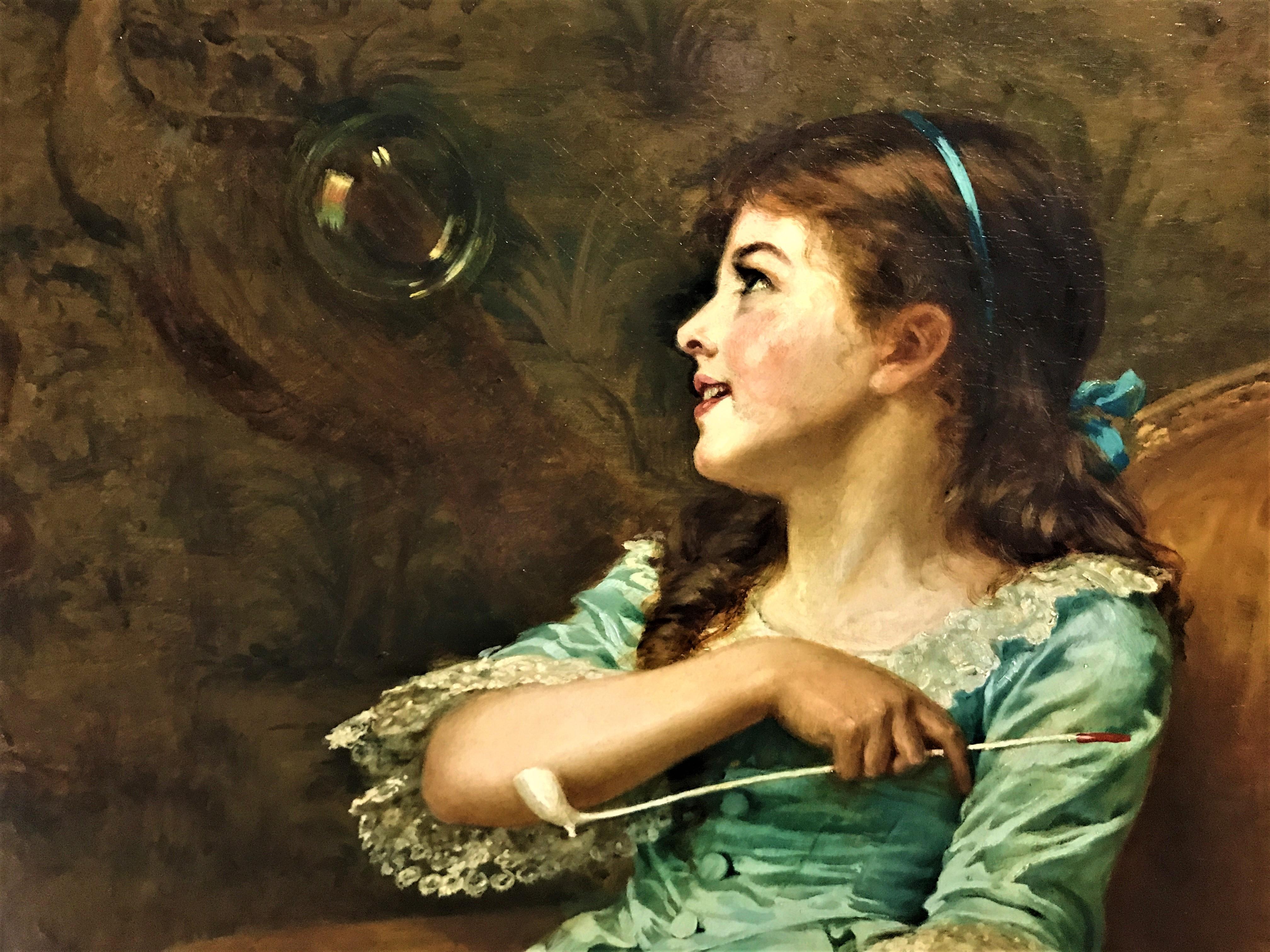 victorian girl painting