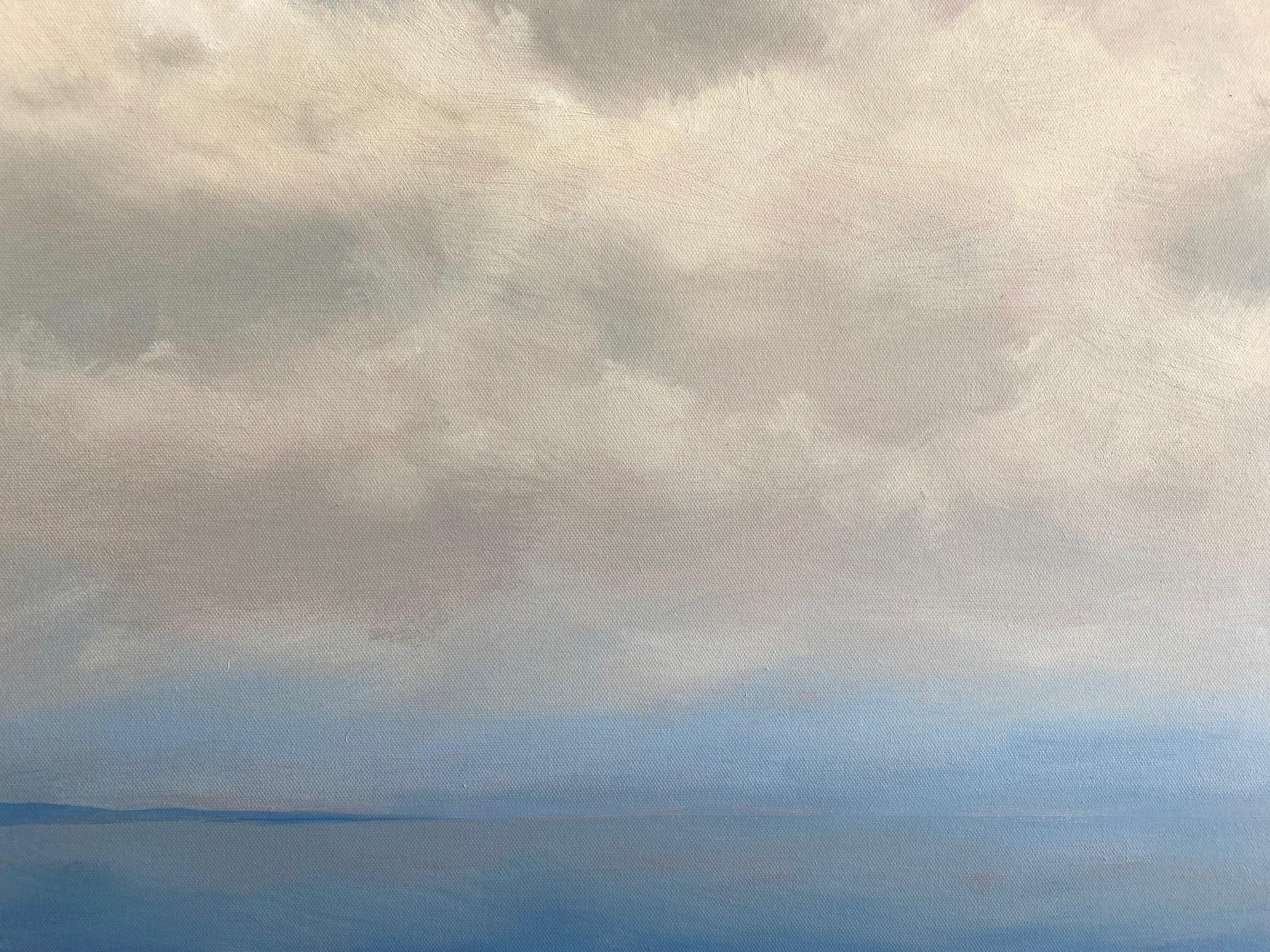 Summer Blues II, original 30x40 contemporary marine landscape - Contemporary Painting by Catherine Andersen