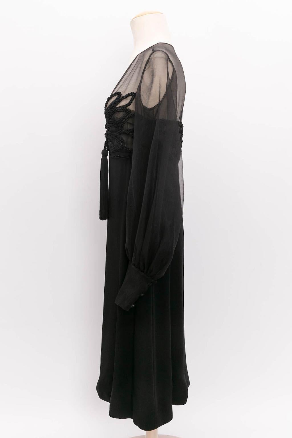 Catherine Beydornn chiffon dress In Excellent Condition For Sale In SAINT-OUEN-SUR-SEINE, FR