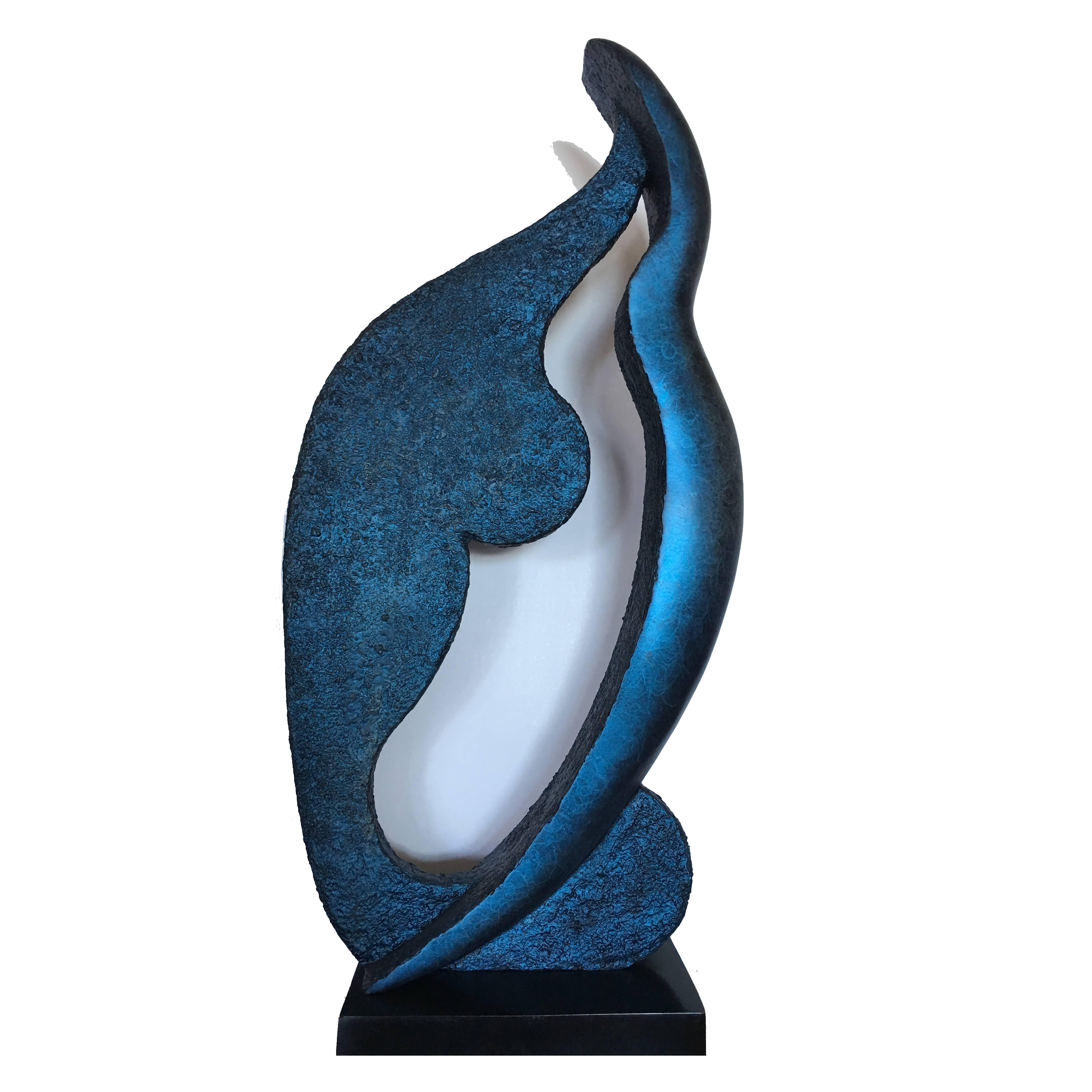 Catherine Bohrman Figurative Sculpture - "Chrysalis"   beautiful contemporary abstract sculpture