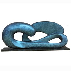 du Vent.       small abstract bronze sculpture