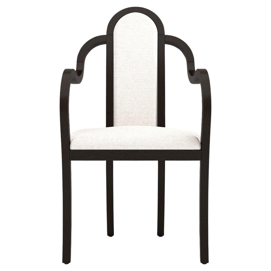 Catherine Dining Chair - Handcrafted Modern Victorian Chair in Stained Wood