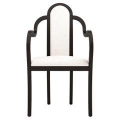 Catherine Dining Chair - Handcrafted Modern Victorian Chair in Stained Wood