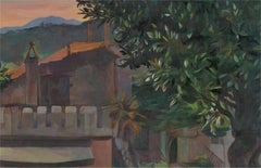 Catherine Ensor - Contemporary Oil, Continental Sunset