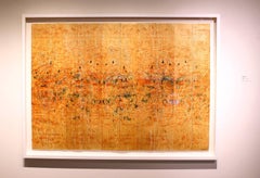 A Dance, monoprint on perforated paper