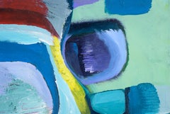 Espressionista astratto multicolore con rosso, blu e verde