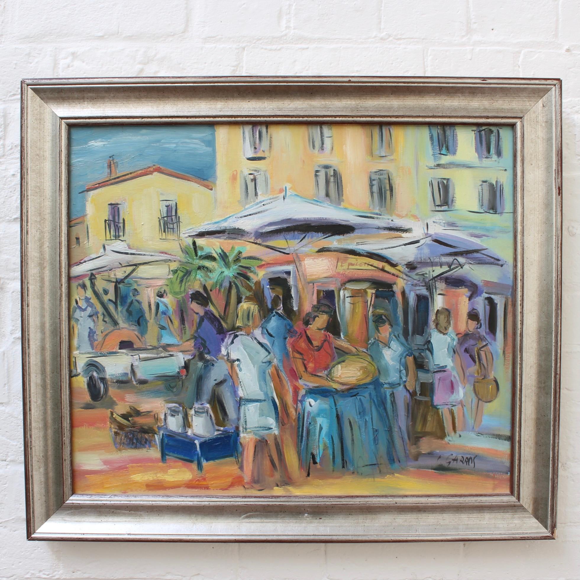 Il mercato delle pulci - Painting di Catherine Garros
