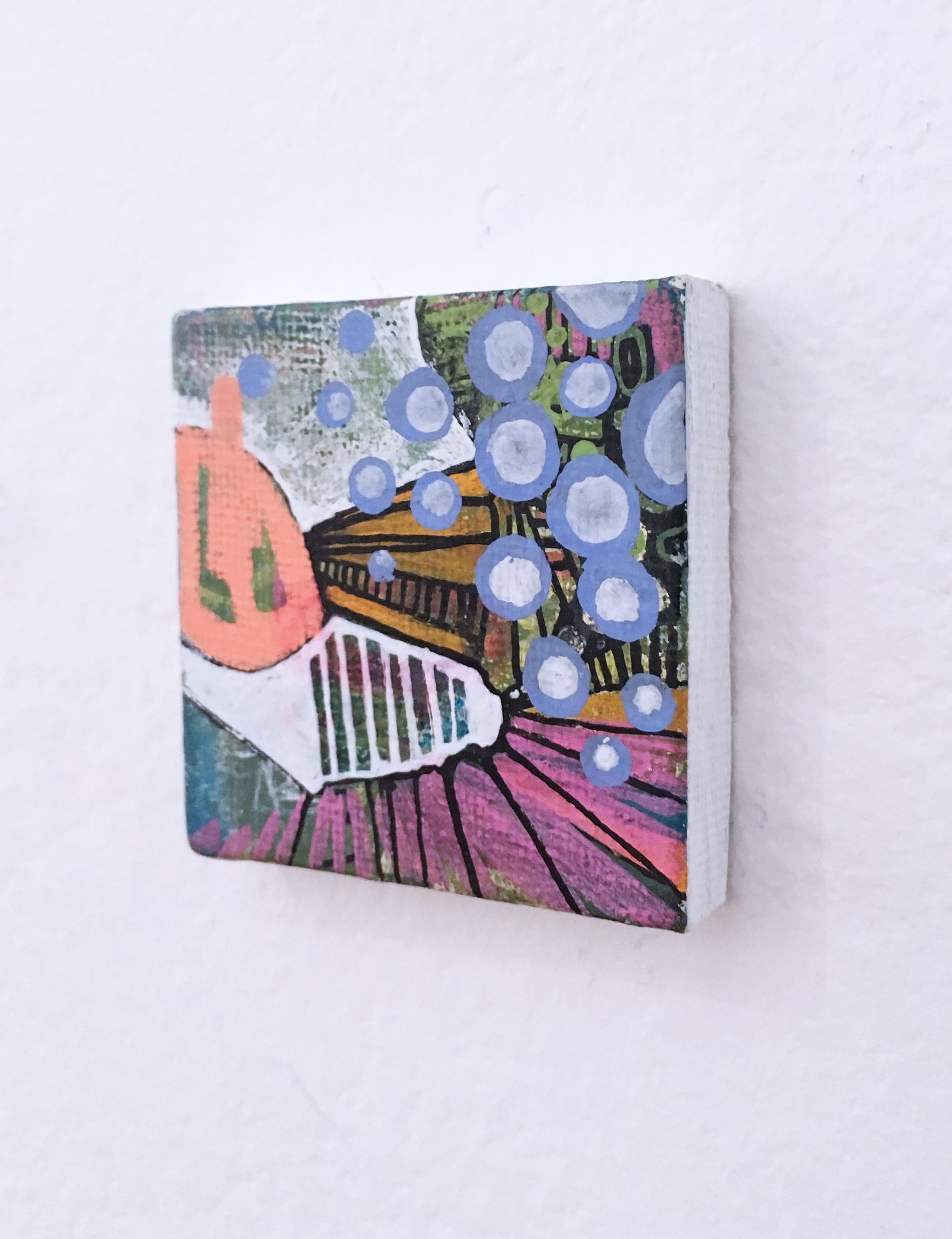 Micro Mini Token I, Acrylic and Gouache on Canvas Painting, 2018 For Sale 1