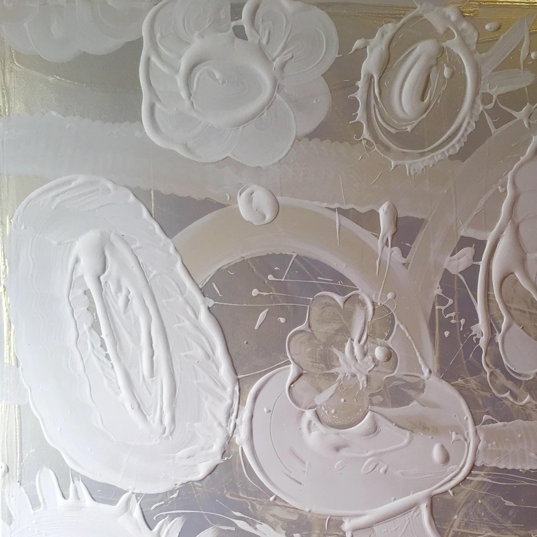 Naturaleza muerta, Pintura al pigmento de mica, Catherine Howe, Zig Zag en venta 3