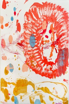 Monotype No. 25 by Catherine Howe. Botanical monotype on paper. 