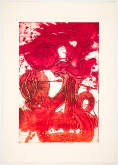 body press painting Bouquet (sunflower, red, sanguine, rose)