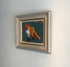 Fox - wildlife portrait study figurative oil painting artwork