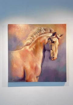 Lustre - original impressionism African wildlife paintings - contemporary Art